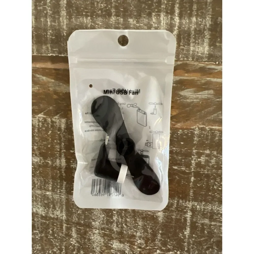 Mobile Fan Attachment for all Smartphones with 5-Pin USB - Black